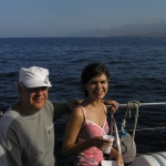 With Sveta at Canarians, Tenerife, Spain, 2006